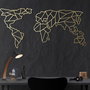 Wallity World Map - Gold